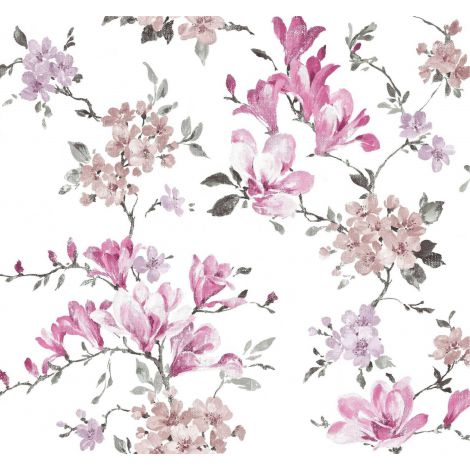 Tkanina Dekoracyjna Różowe Magnolie 54820-1045 - 3